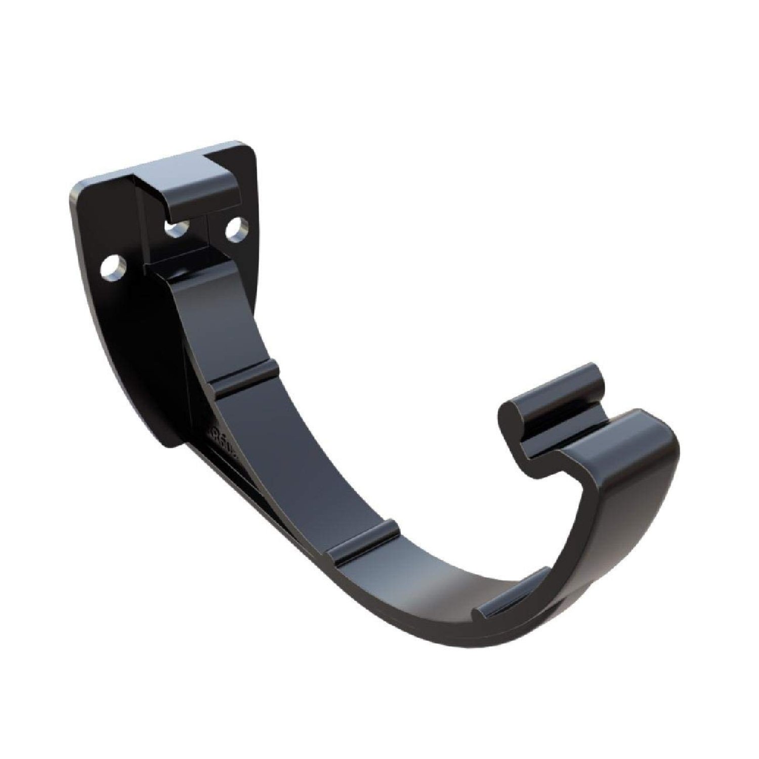 Freeflow 4 x Black Half Round Fascia Gutter Brackets, product photo