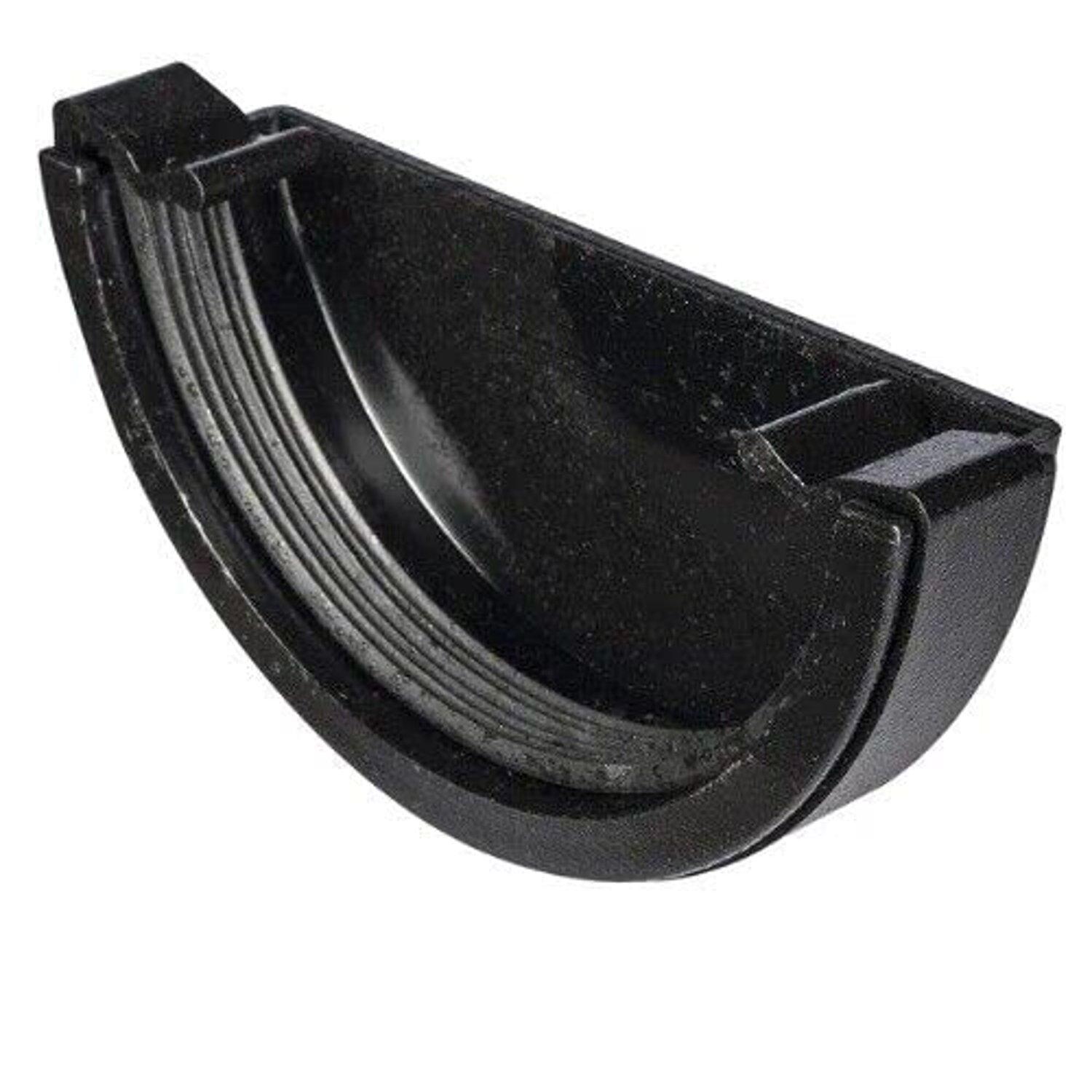 External Stopend for 112mm Half Round Guttering System Downpipes, product photo