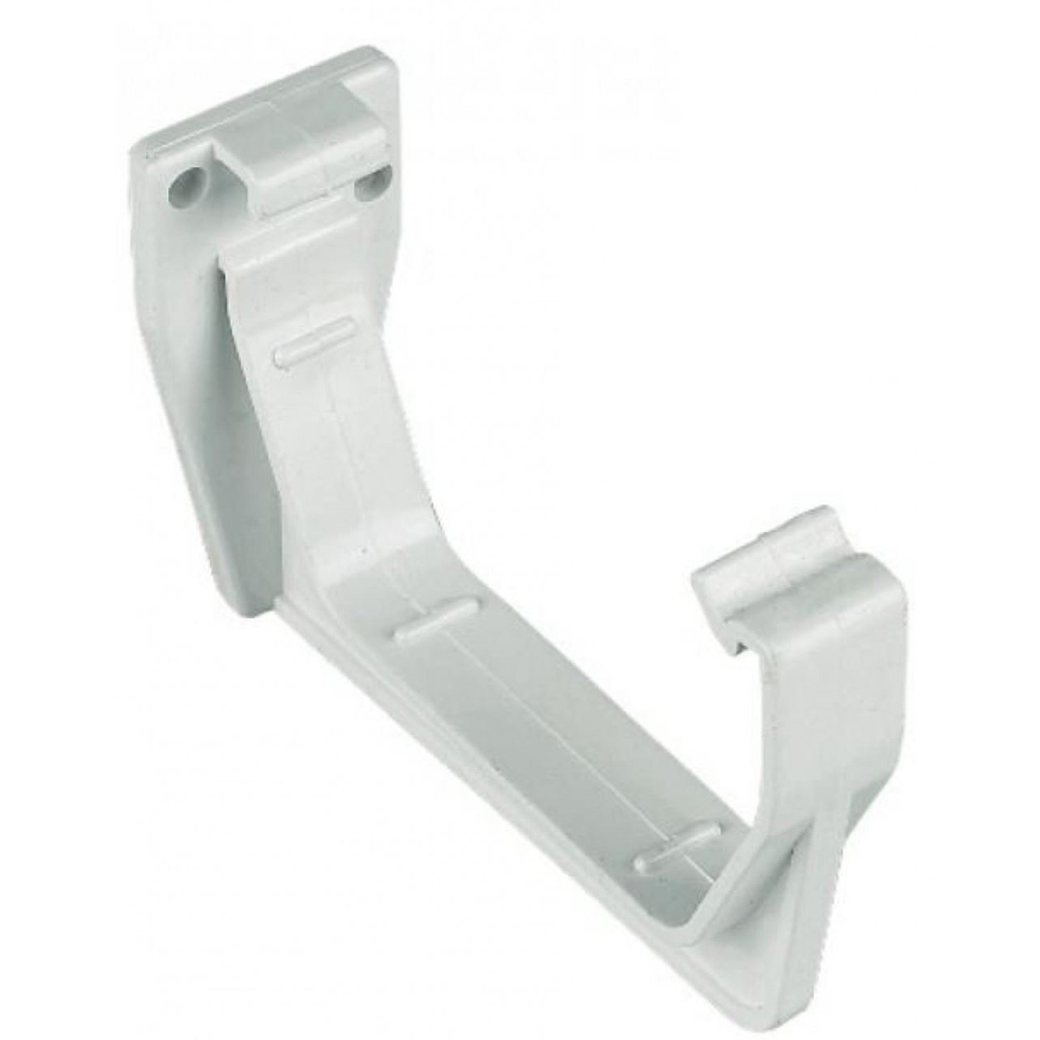FloPlast 114mm Square Fascia Gutter Bracket, White, Bag of 5, product photo