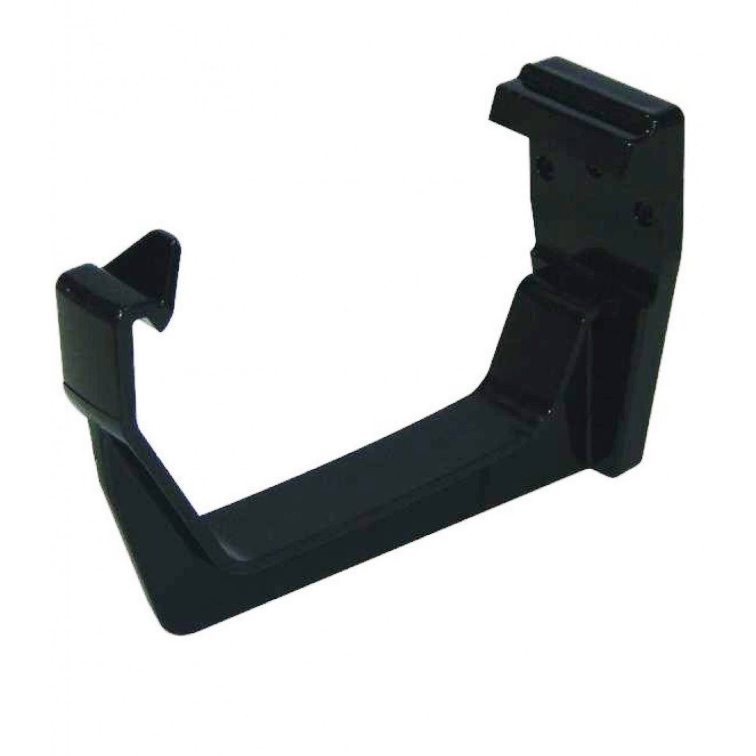 FloPlast 114mm Square Fascia Gutter Bracket, Black, Bag of 5, product photo