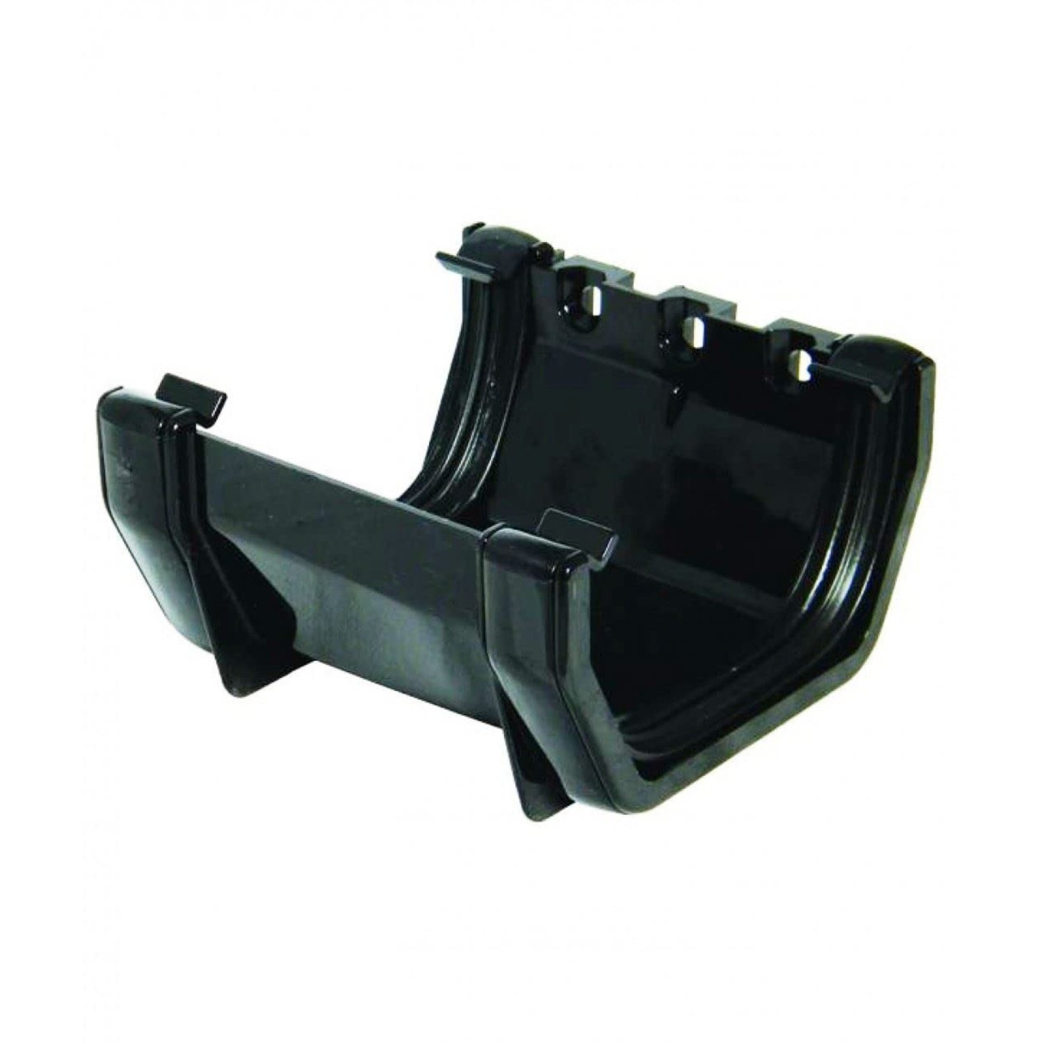 FloPlast 114mm Square Union Gutter Bracket, Black, Pack of 2, product photo