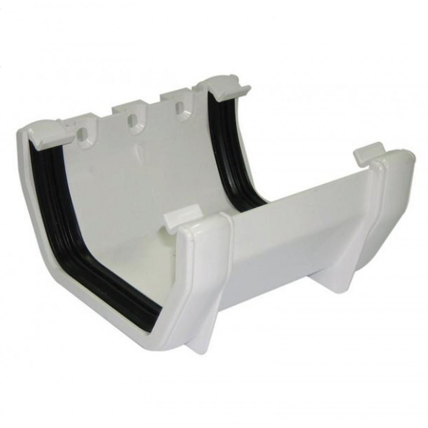 FloPlast 114mm Square Union Gutter Bracket, White, product photo