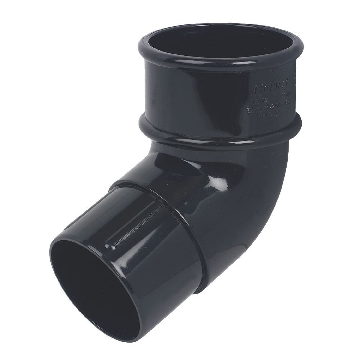 FloPlast 50mm Offset Bend Black, product photo