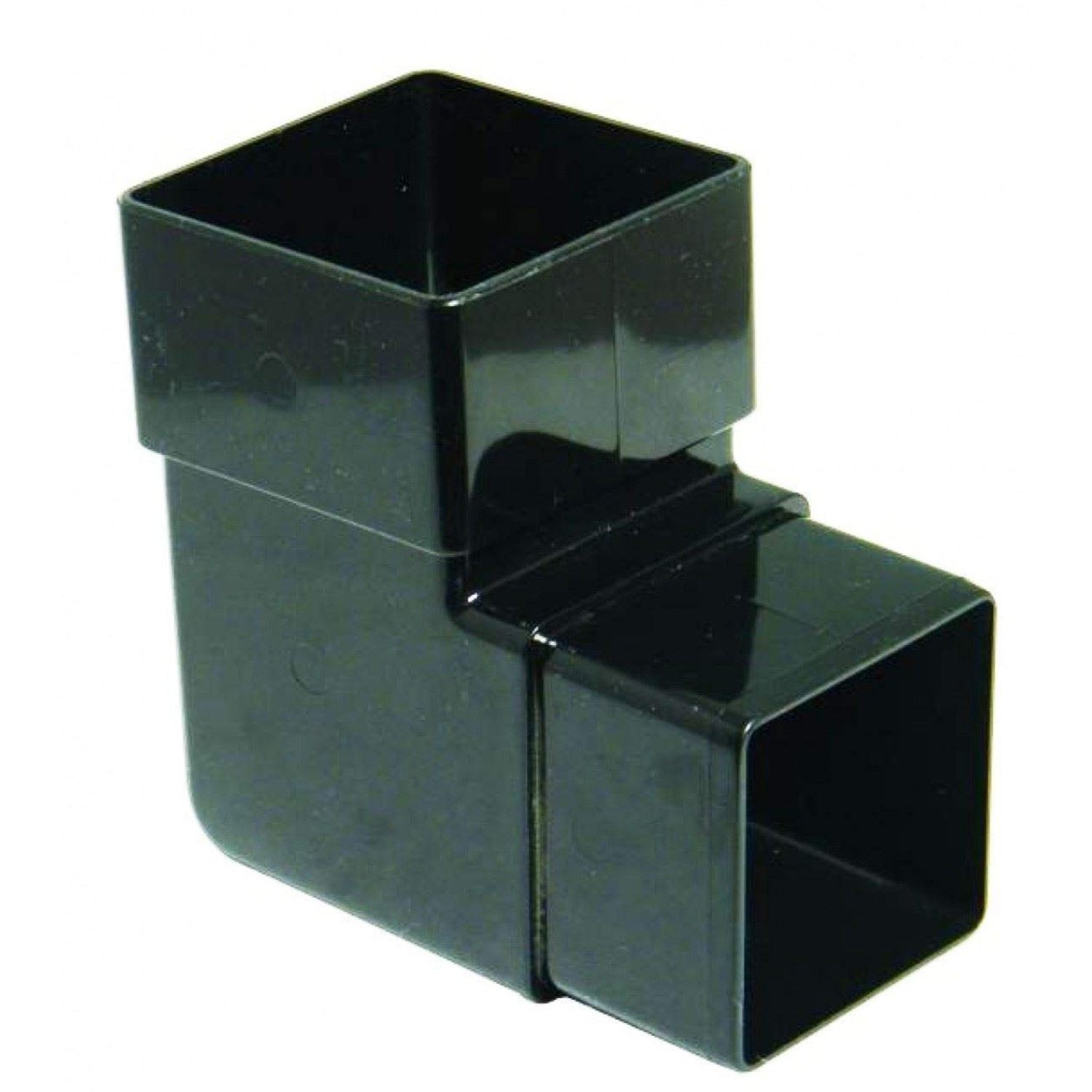 FloPlast 65mm Square Downpipe 92.5 Degree Offset Bend, product photo