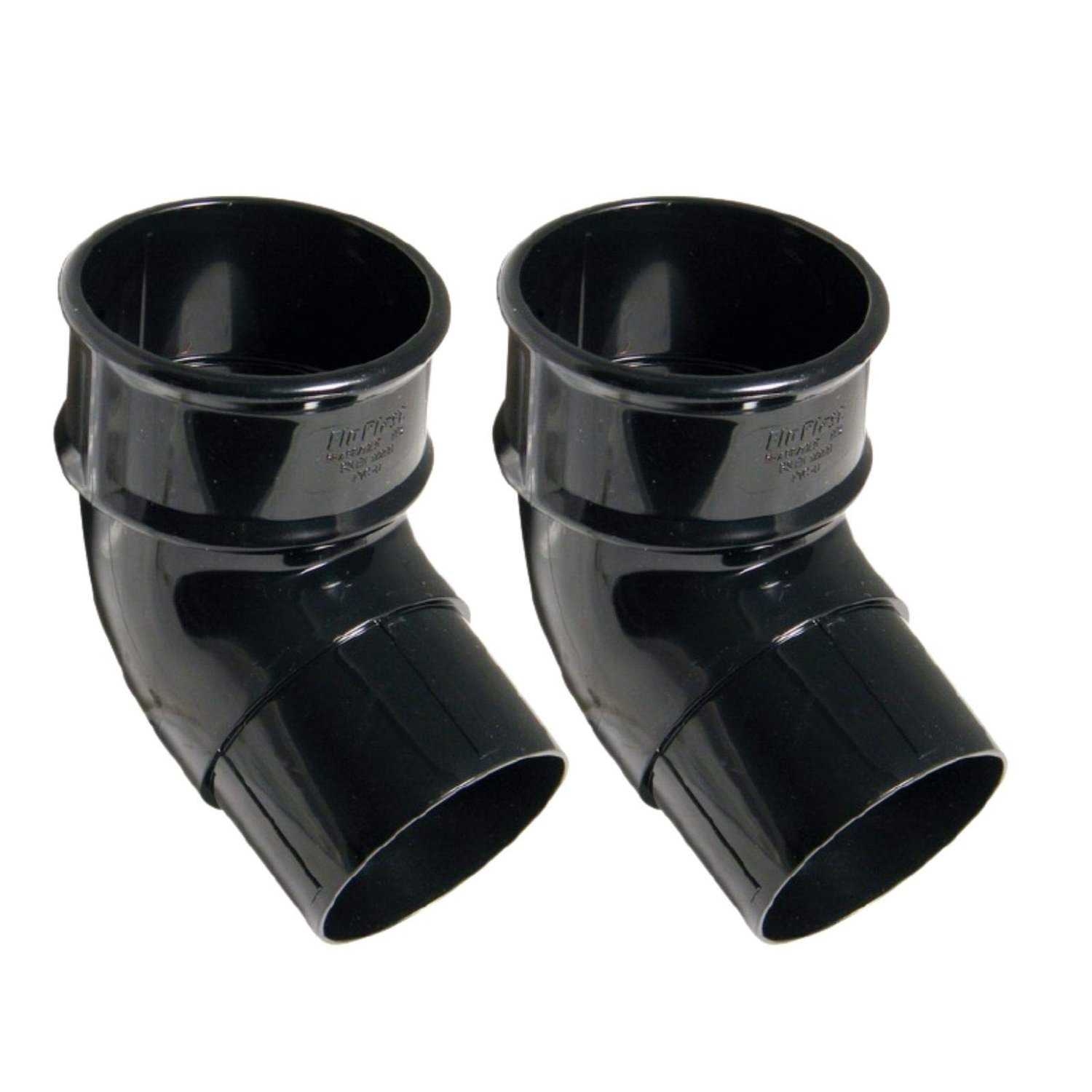 FloPlast 68mm Round Gutter Pipe 112 Degree Offset Bend, product photo