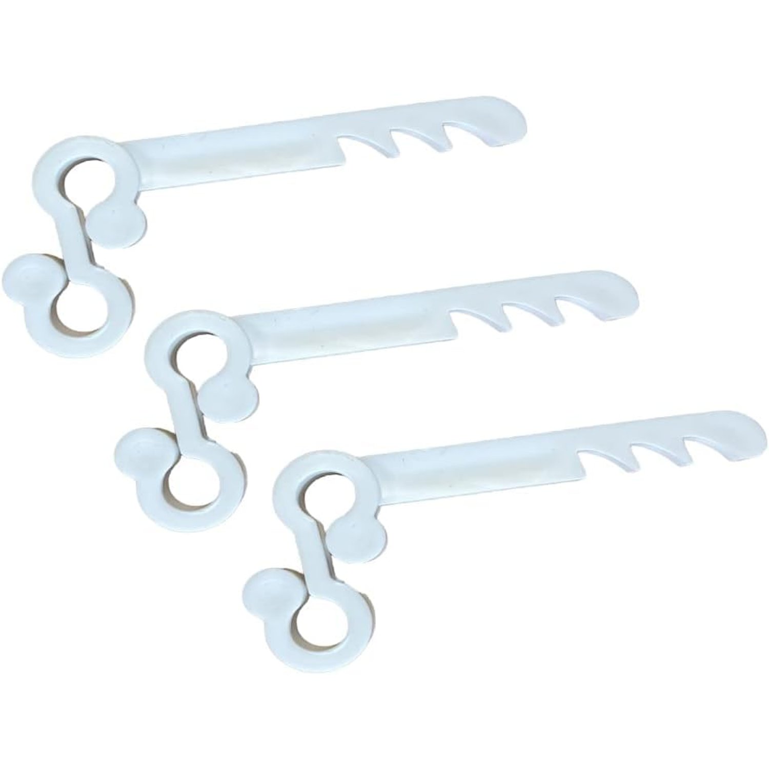 HowseHold Gutter Brush Clips White [20 Pack], product photo