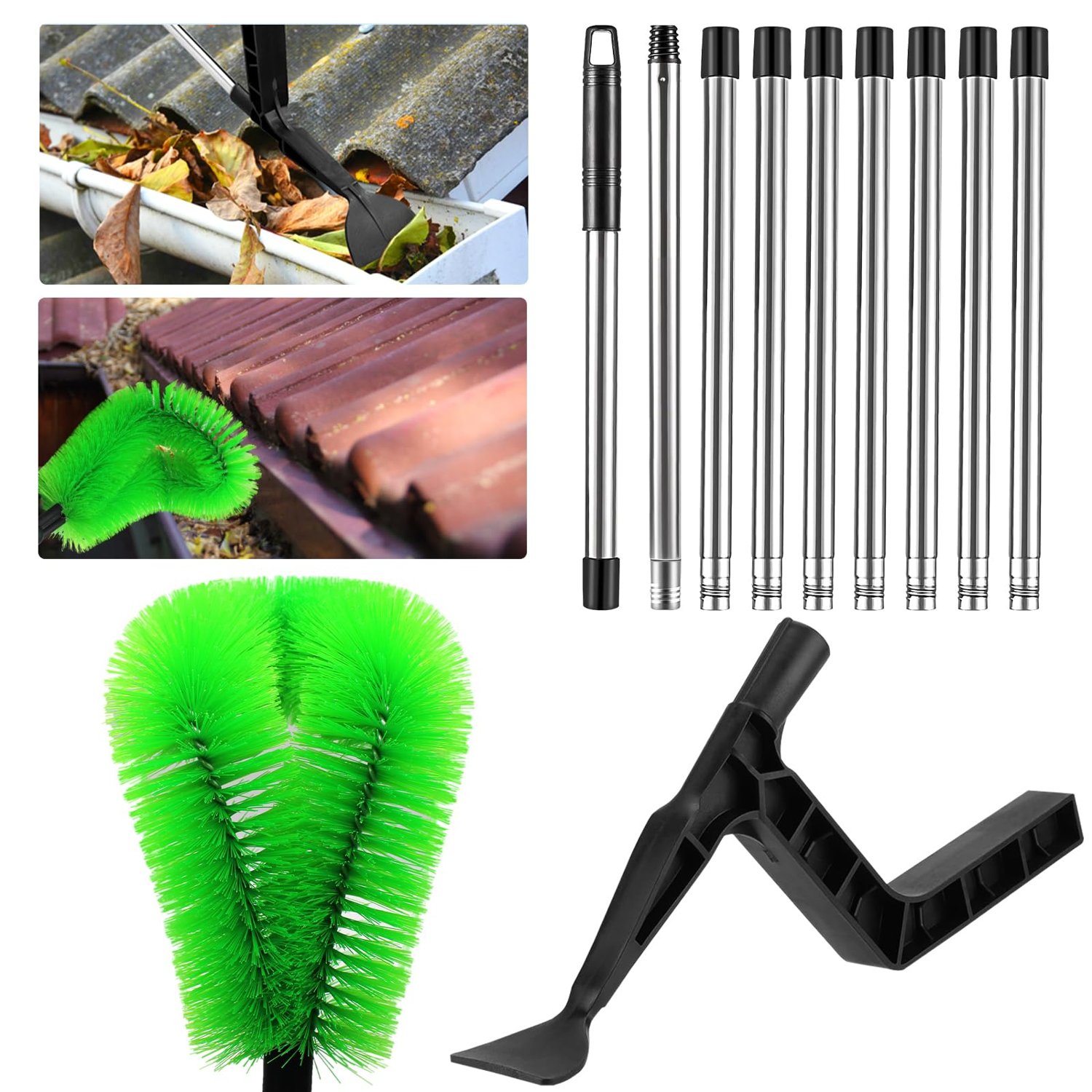 OBDKCAN Gutter Cleaning Tools 390cm, product photo