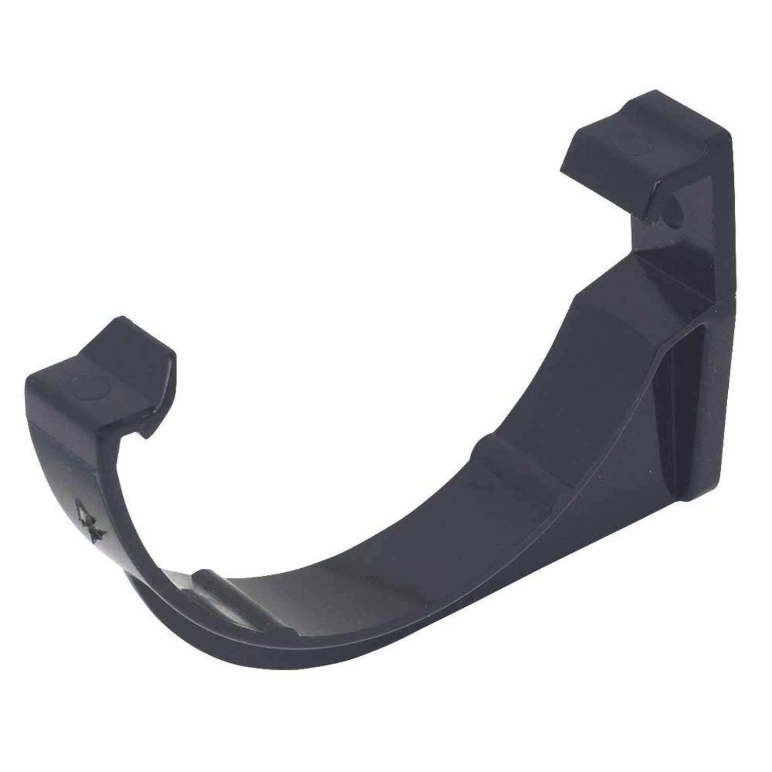 FloPlast Pack of 3 RKM1B Black 76mm FloPlast Mini Gutter Fascia Bracket Half Round for Shed, product photo