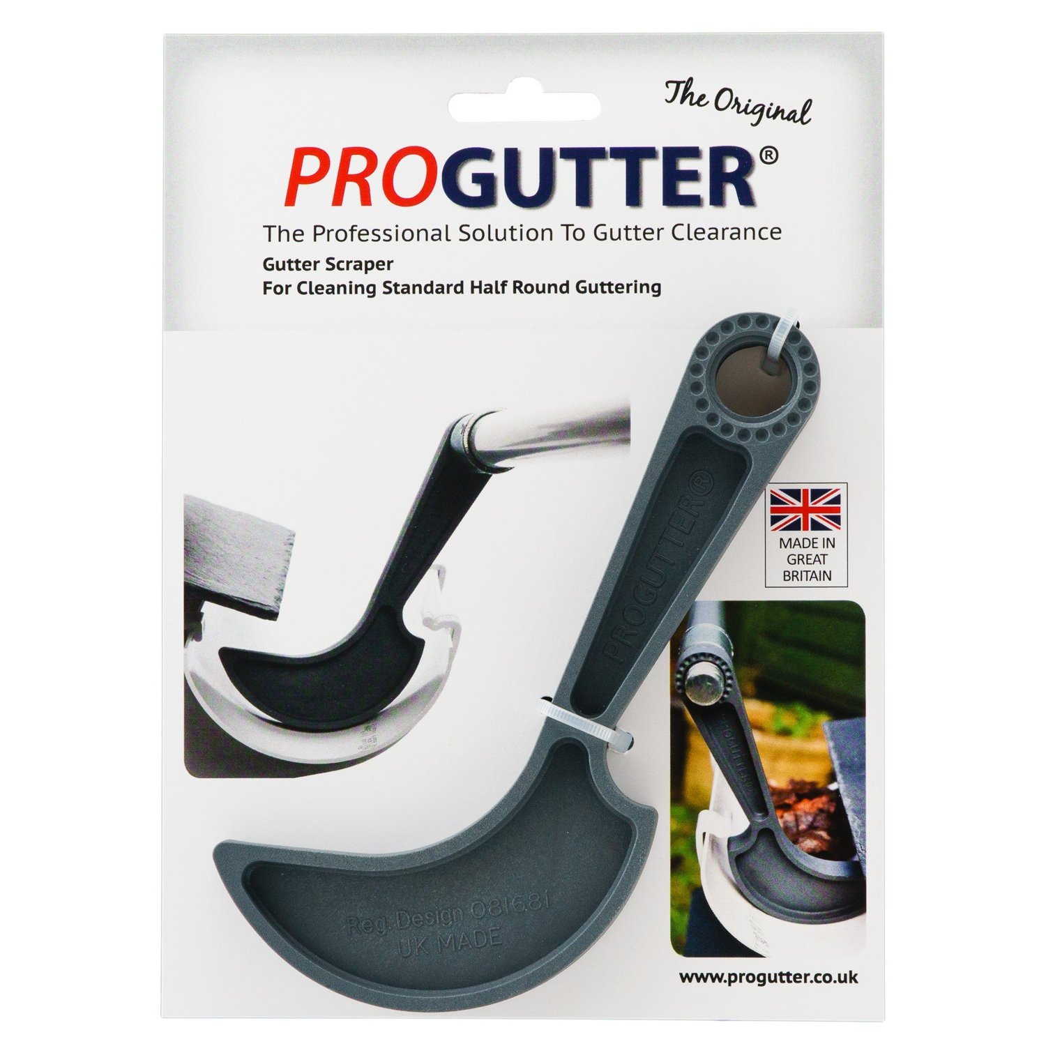 PROGUTTER Half Round Gutter Cleaning Scraper, product photo