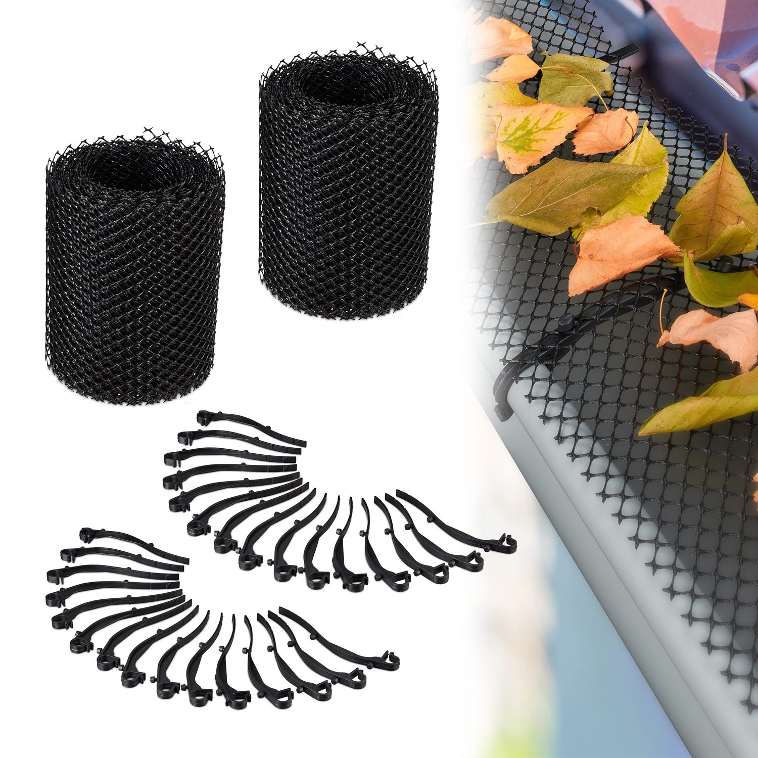 Relaxdays Gutter Brush Clips, product photo